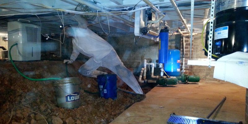 Crawl Space Encapsulation in Greenville, SC - Home Inspector Found Mold in my Crawlspace