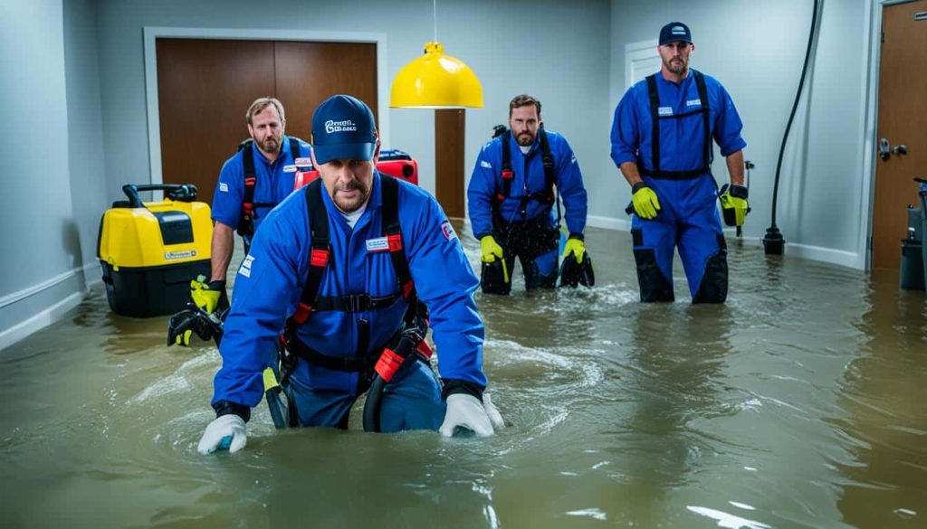 Certified water damage experts at work - Water Damage & Restoration Clemson SC 