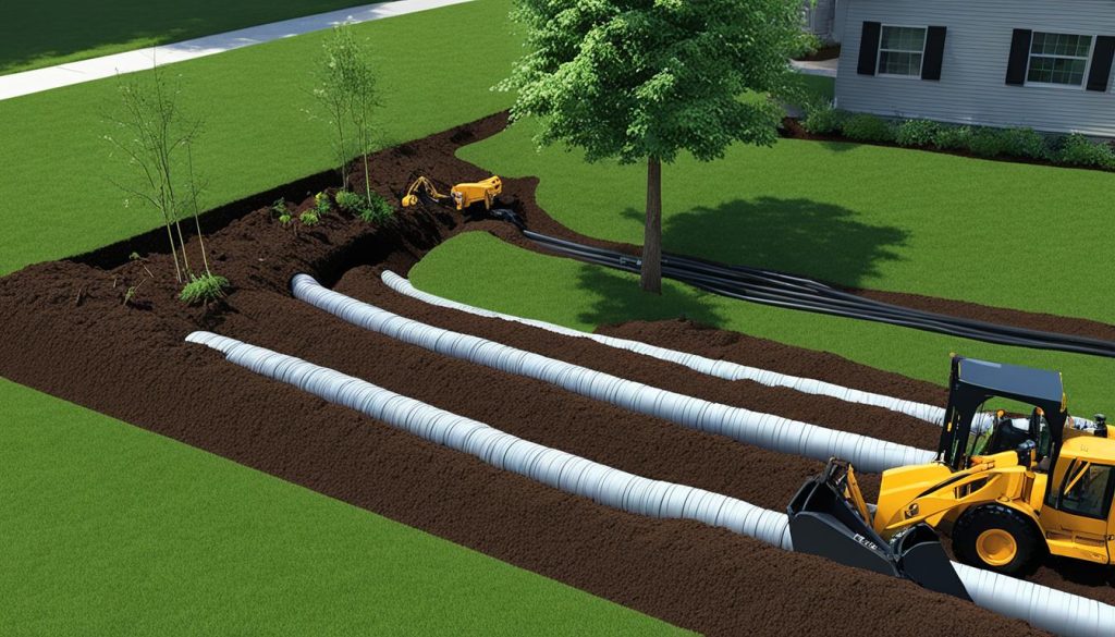 French drain pipe installation - French Drain Installation Simpsonville SC 