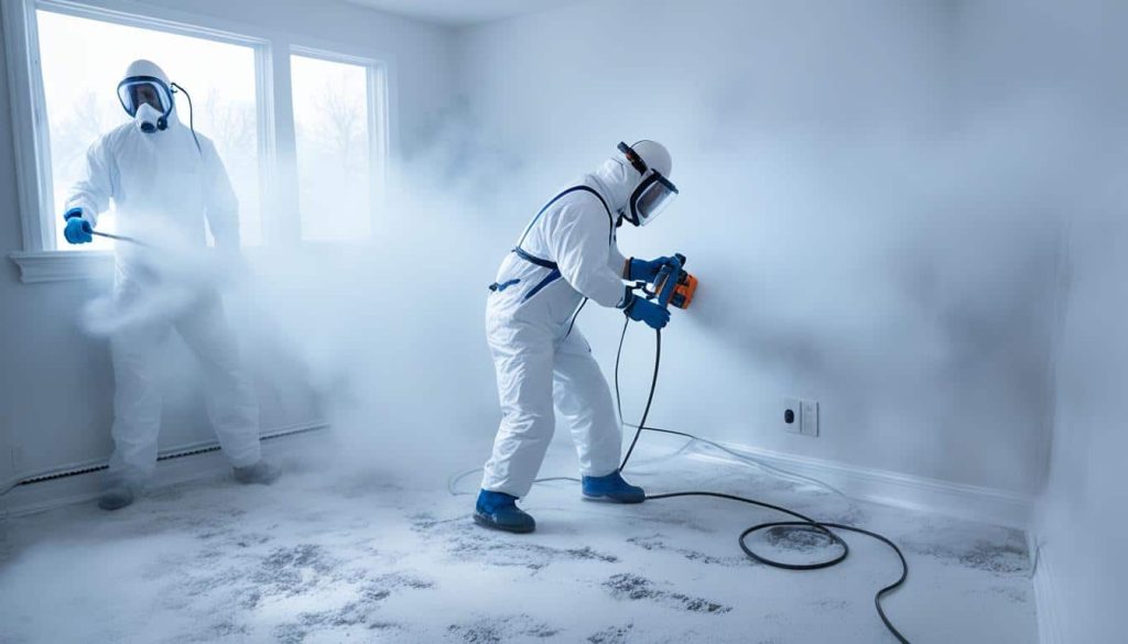 Mold Removal Companies Clemson SC - How Much Mold is in your Home? - fogging during mold remediation - Moisture Inspections for Home Sales - MOLD! Why, How, Where, and What to Know