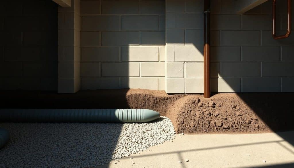 French drains for basements