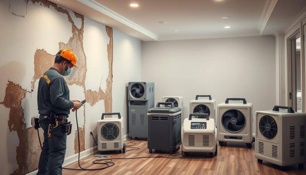 What are the steps in water damage restoration?