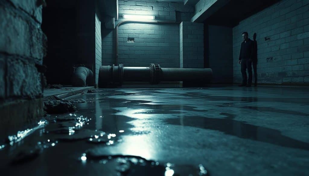 What causes water in the basement?