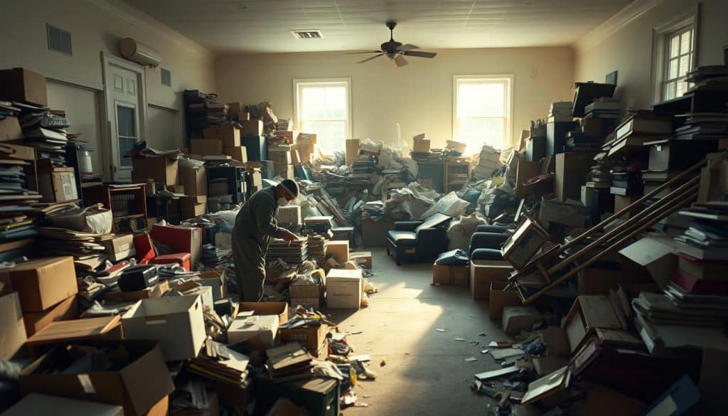 What is the process of hoarding cleanup?