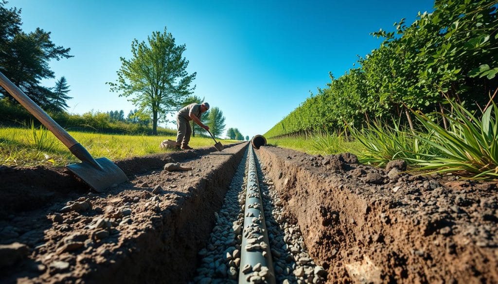 How long does French drain installation take?