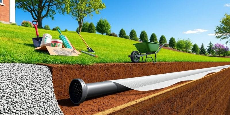 how to install a french drain