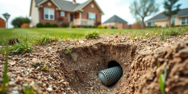 how deep french drain should be